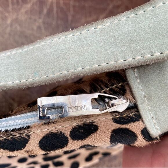 Cecconi Piero leopard print calf hair handbag - Picture 3 of 11